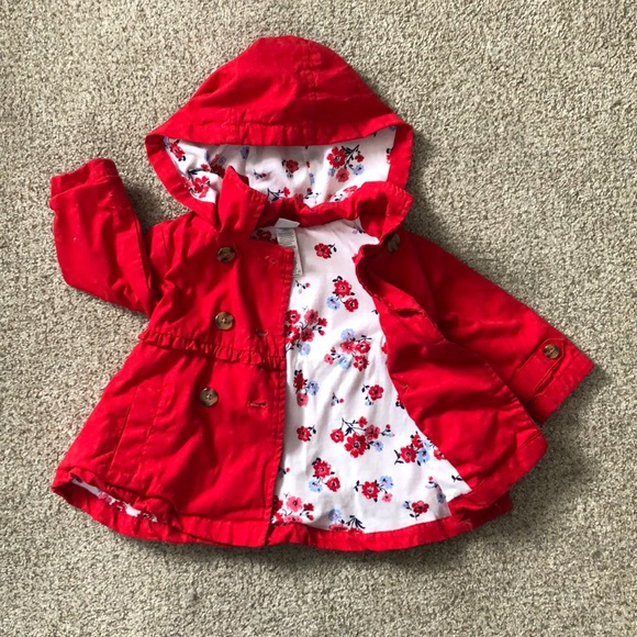 Other - Like New Red Button Front Light Jacket